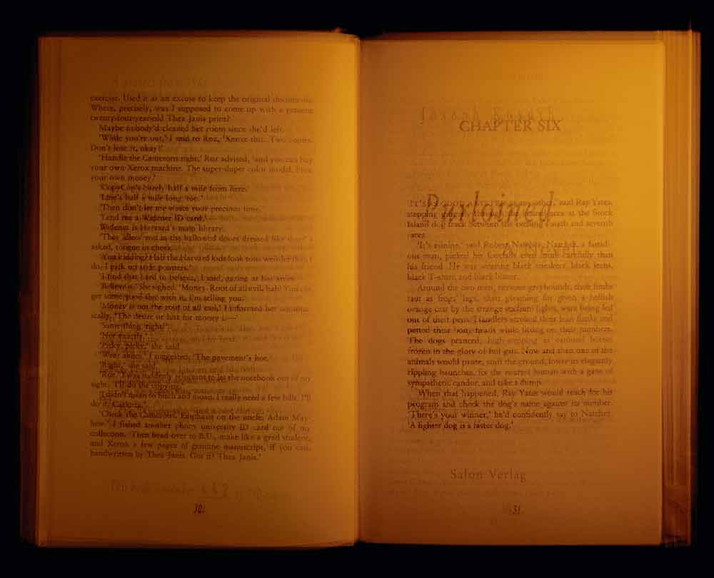 READING THROUGH EVERY PAGE OF JOSEPH KOSUTH'S PURLOINED N°442