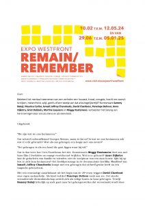 REMAIN/REMEMBER
